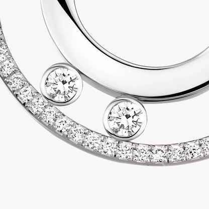 [Regal Jewels]Move Romane Small Diamond Hoop Earrings