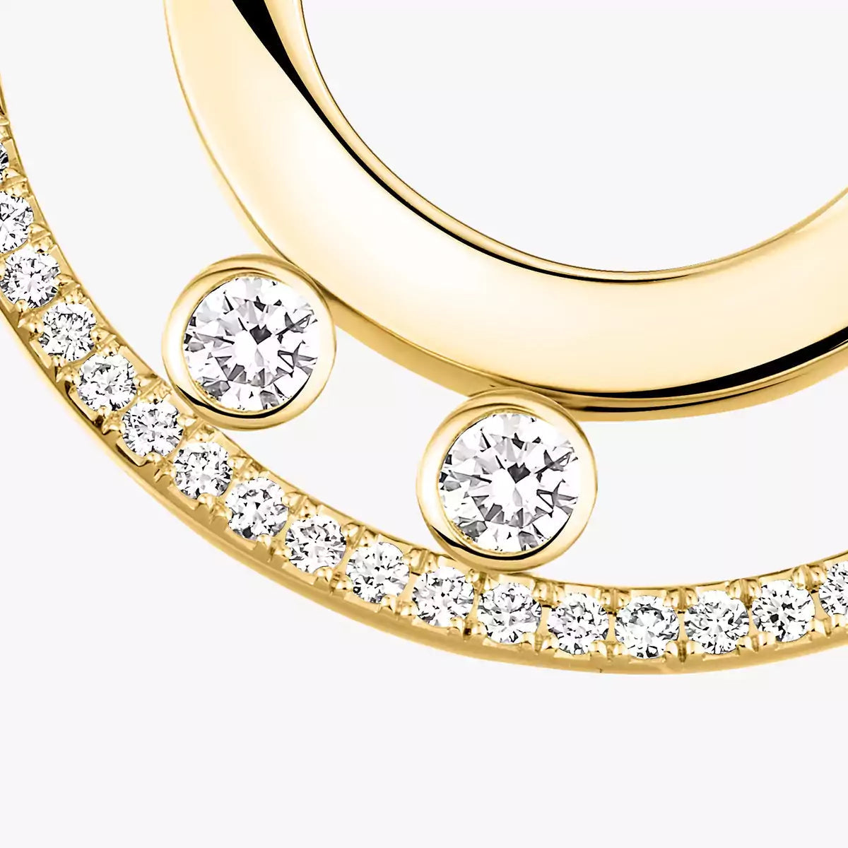 [Regal Jewels]Move Romane Small Diamond Hoop Earrings