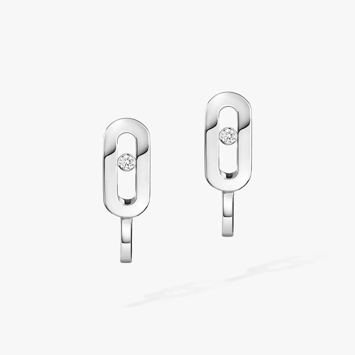 [Regal Jewels]Diamond Mini Hoop Earrings Move Classique