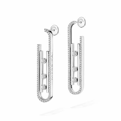 [Regal Jewels]Diamond Pendant Earrings Move 10Th