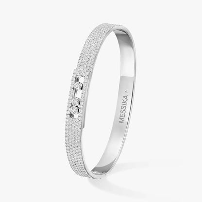 [Regal Jewels]Move Noa Full Pavé Diamond Bangle Bracelet