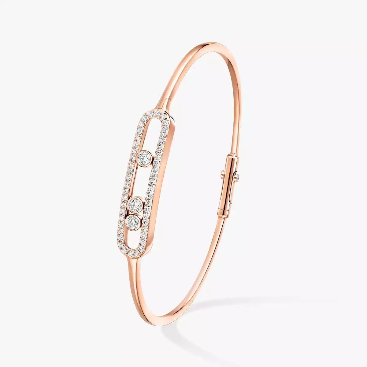 [Regal Jewels]Move Pavé Diamond Bangle Bracelet M