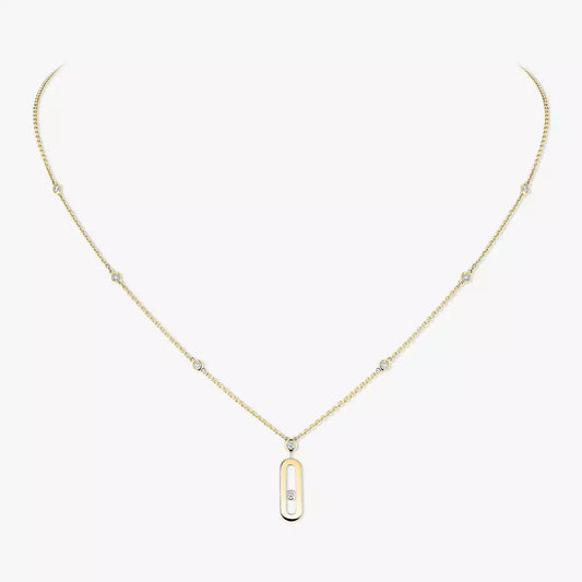 [Regal Jewels] Move Uno Gold Diamond Long Necklace