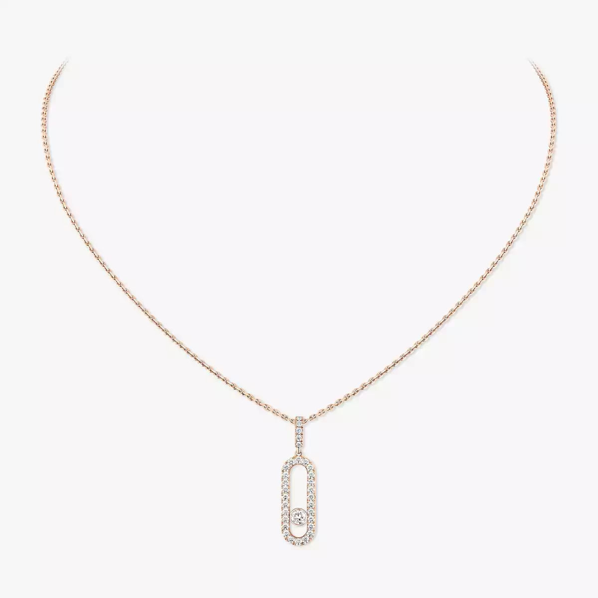 [Regal Jewels]Move Uno Diamond Necklace in Rose Gold