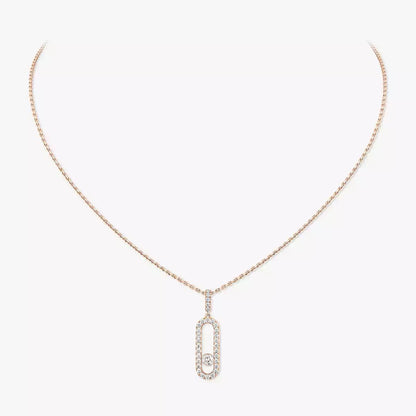 [Regal Jewels]Move Uno Diamond Necklace in Rose Gold