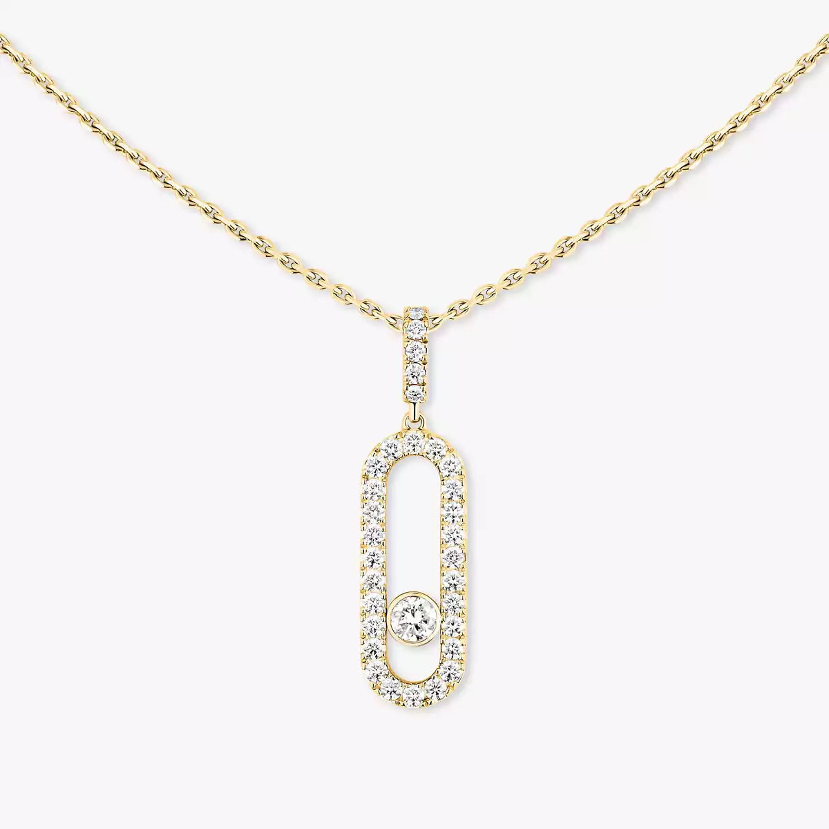 [Regal Jewels]Move Uno Diamond Necklace in Rose Gold