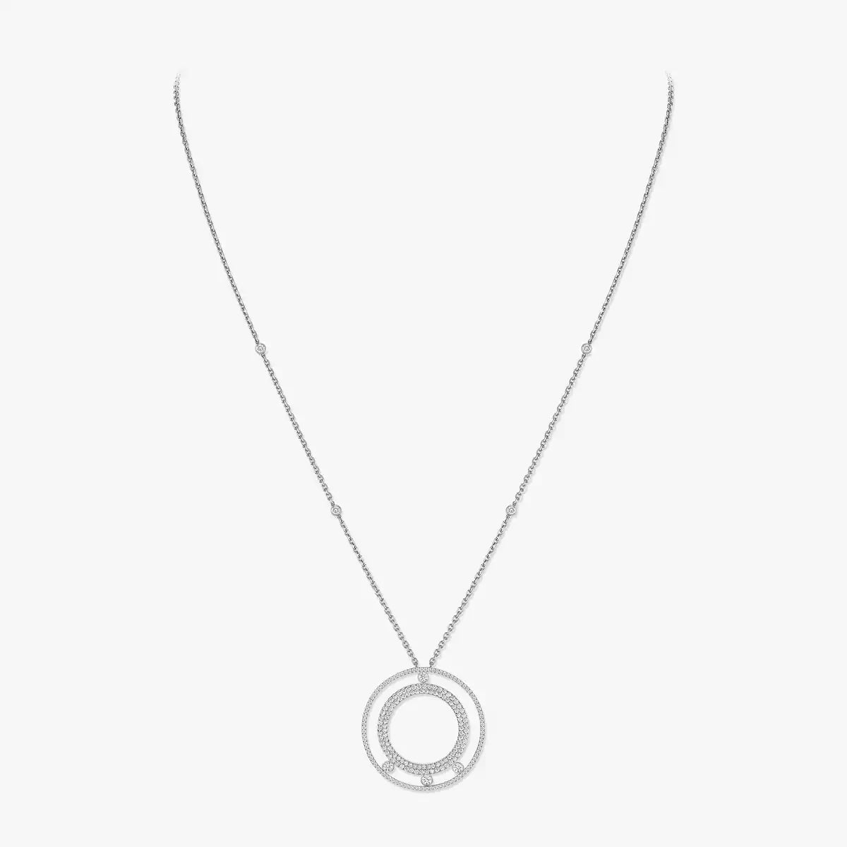 [Regal Jewels]Move Romane Long Pave_-Set Diamond Necklace