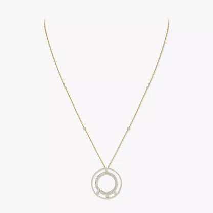 [Regal Jewels]Move Romane Long Pave_-Set Diamond Necklace