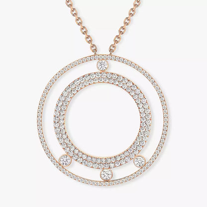 [Regal Jewels]Move Romane Long Pave_-Set Diamond Necklace