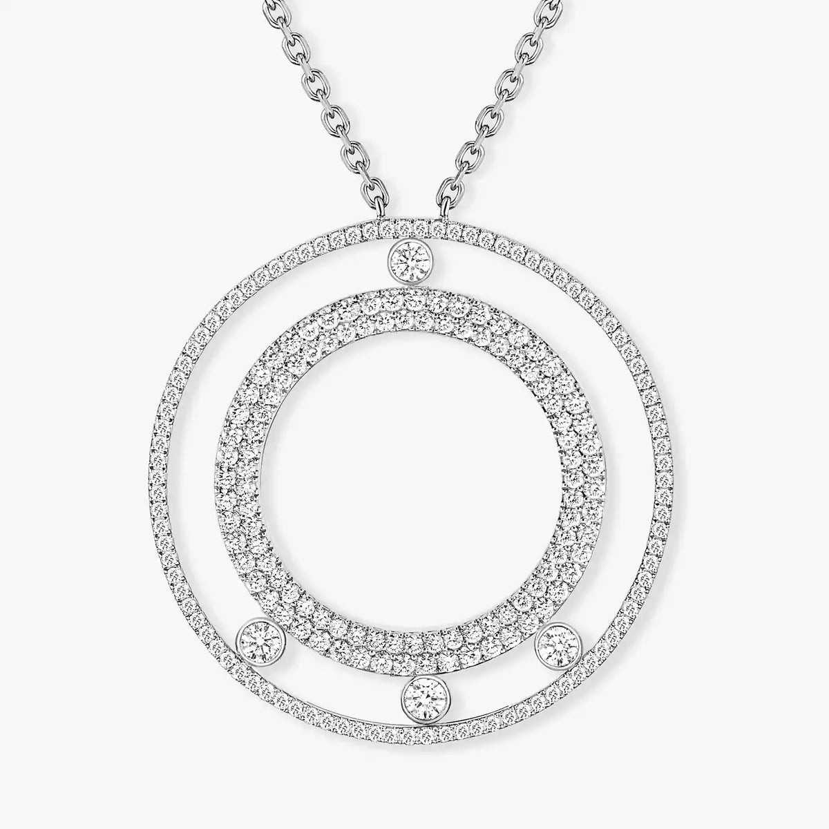 [Regal Jewels]Move Romane Long Pave_-Set Diamond Necklace
