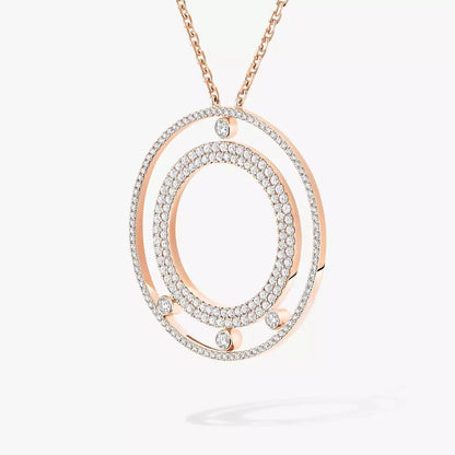 [Regal Jewels]Move Romane Long Pave_-Set Diamond Necklace