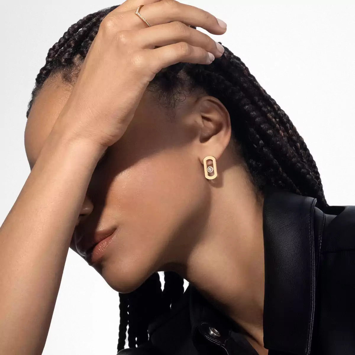 [Regal Jewels]So Move Diamond Earrings in Yellow Gold