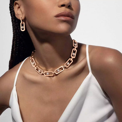 [Regal Jewels]So Move XL Diamond Pendant Earrings