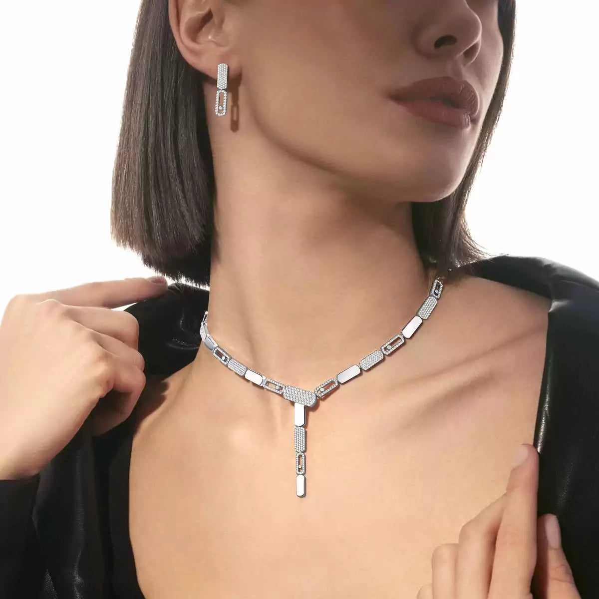 [Regal Jewels]Imperial Move SM Diamond Earrings