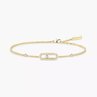 [Regal Jewels]Move Uno Diamond Bracelet