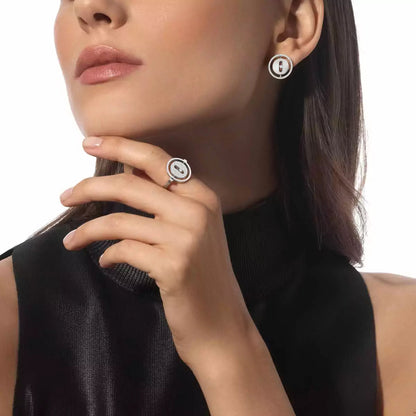 [Regal Jewels]Lucky Move Diamond Earrings