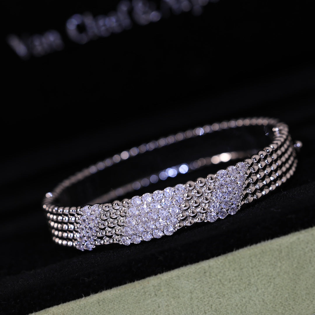[Regal Jewels]  FIVE-ROW DIAMOND BRACELET