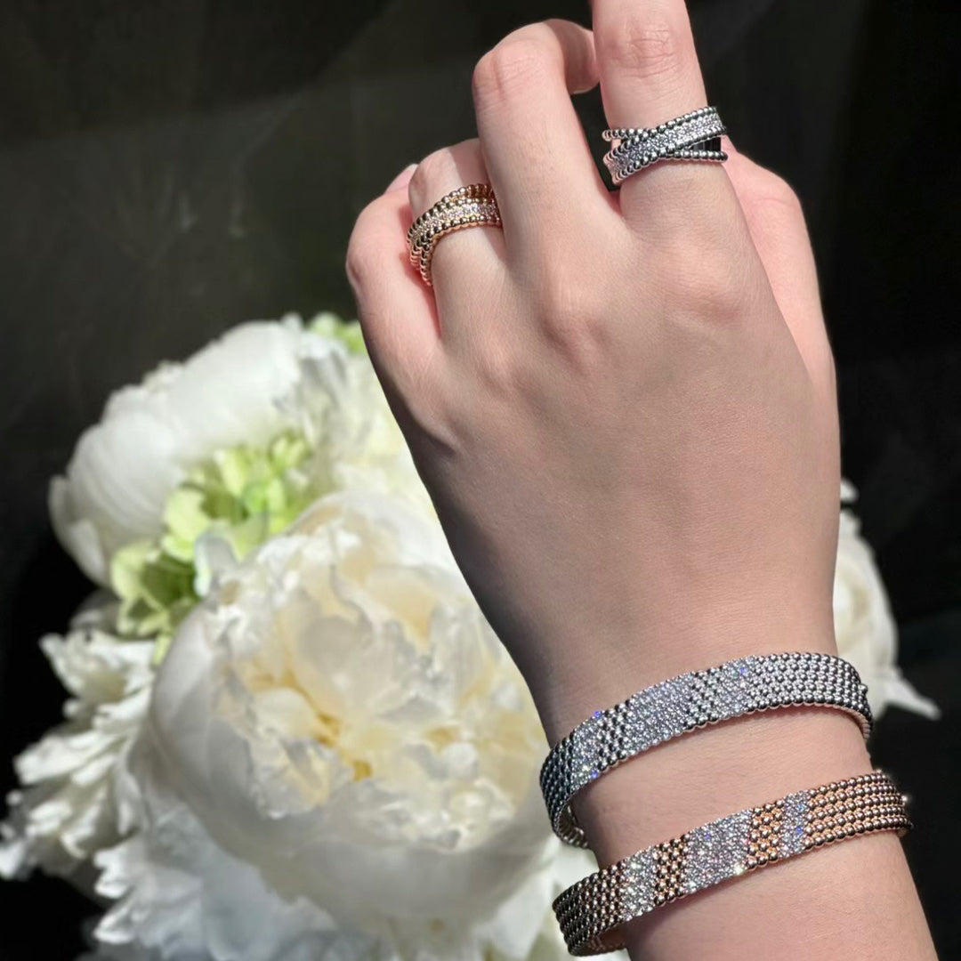 [Regal Jewels]  FIVE-ROW DIAMOND BRACELET