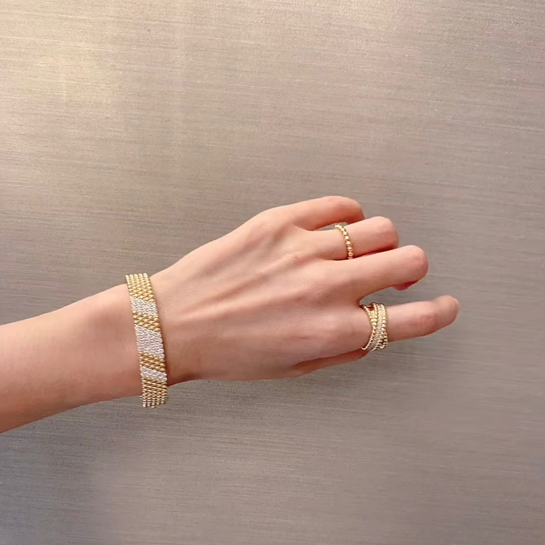 [Regal Jewels]  FIVE-ROW DIAMOND BRACELET