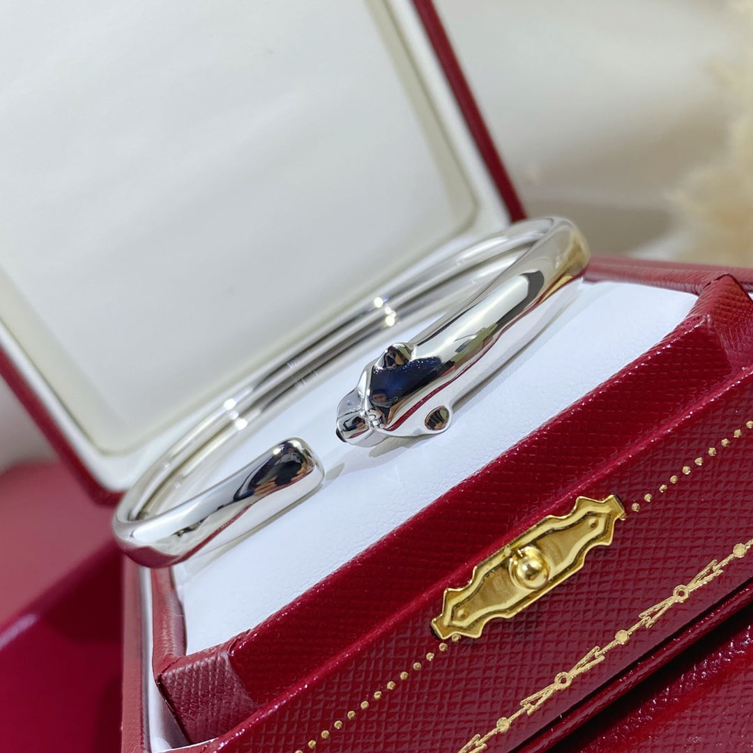 [Regal Jewels]PANTHERE SILVER OPEN BRACELET